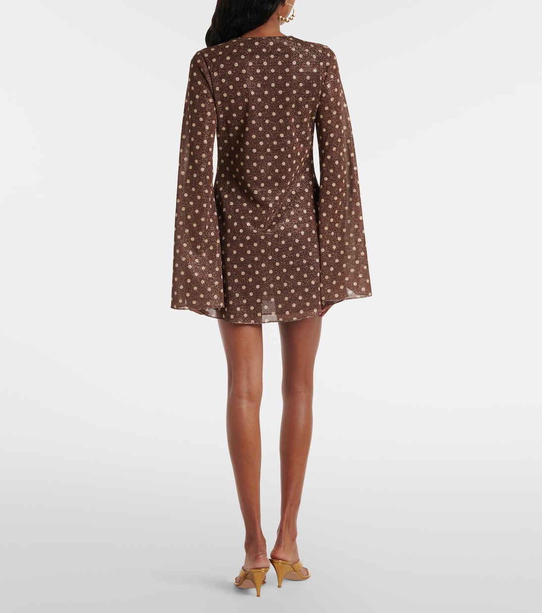 فستان قصير بنقاط البولكا Lumière | Oséree