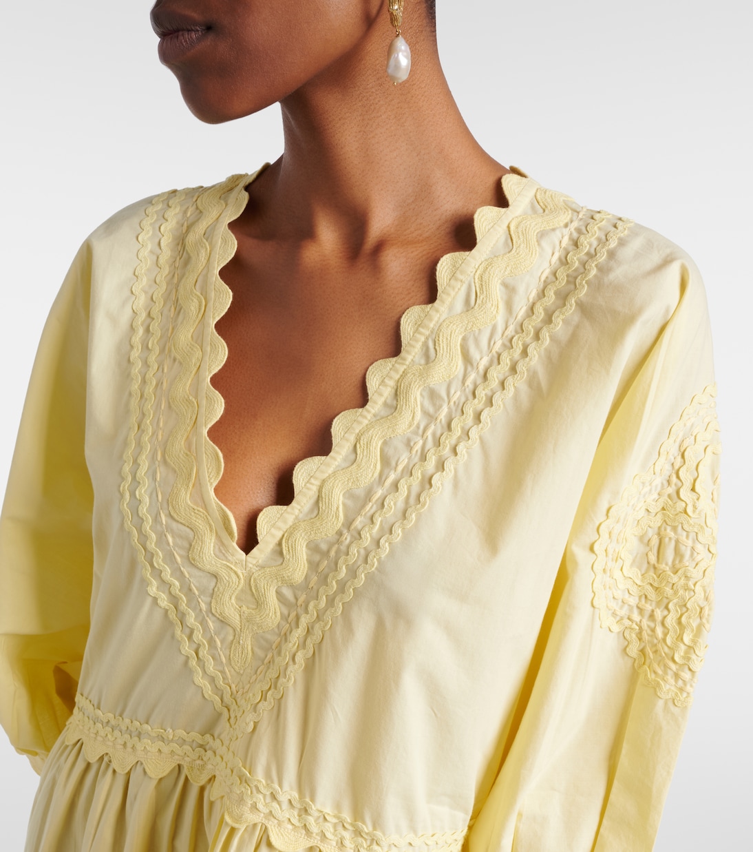 Besticktes Minikleid aus Baumwolle | Juliet Dunn