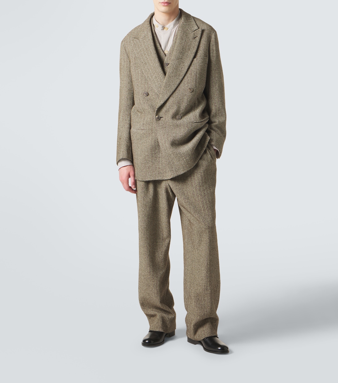 Cotton and wool-blend blazer | Giorgio Armani