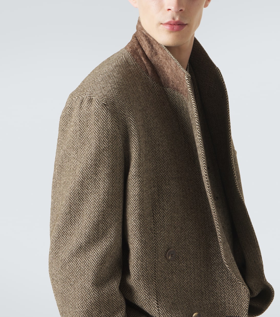 Cotton and wool-blend blazer | Giorgio Armani