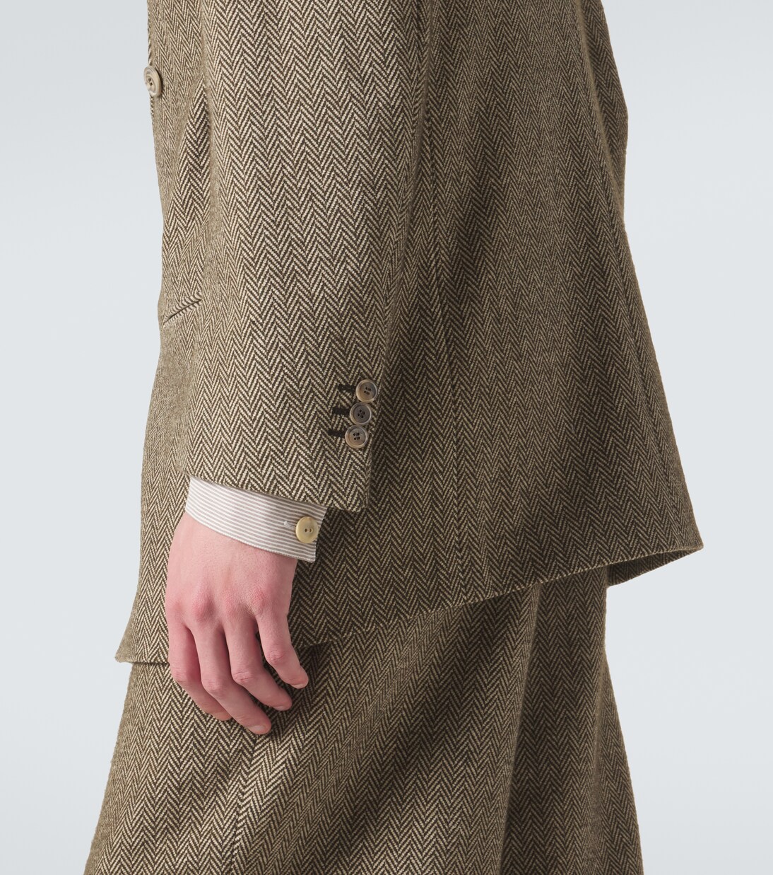 Cotton and wool-blend blazer | Giorgio Armani