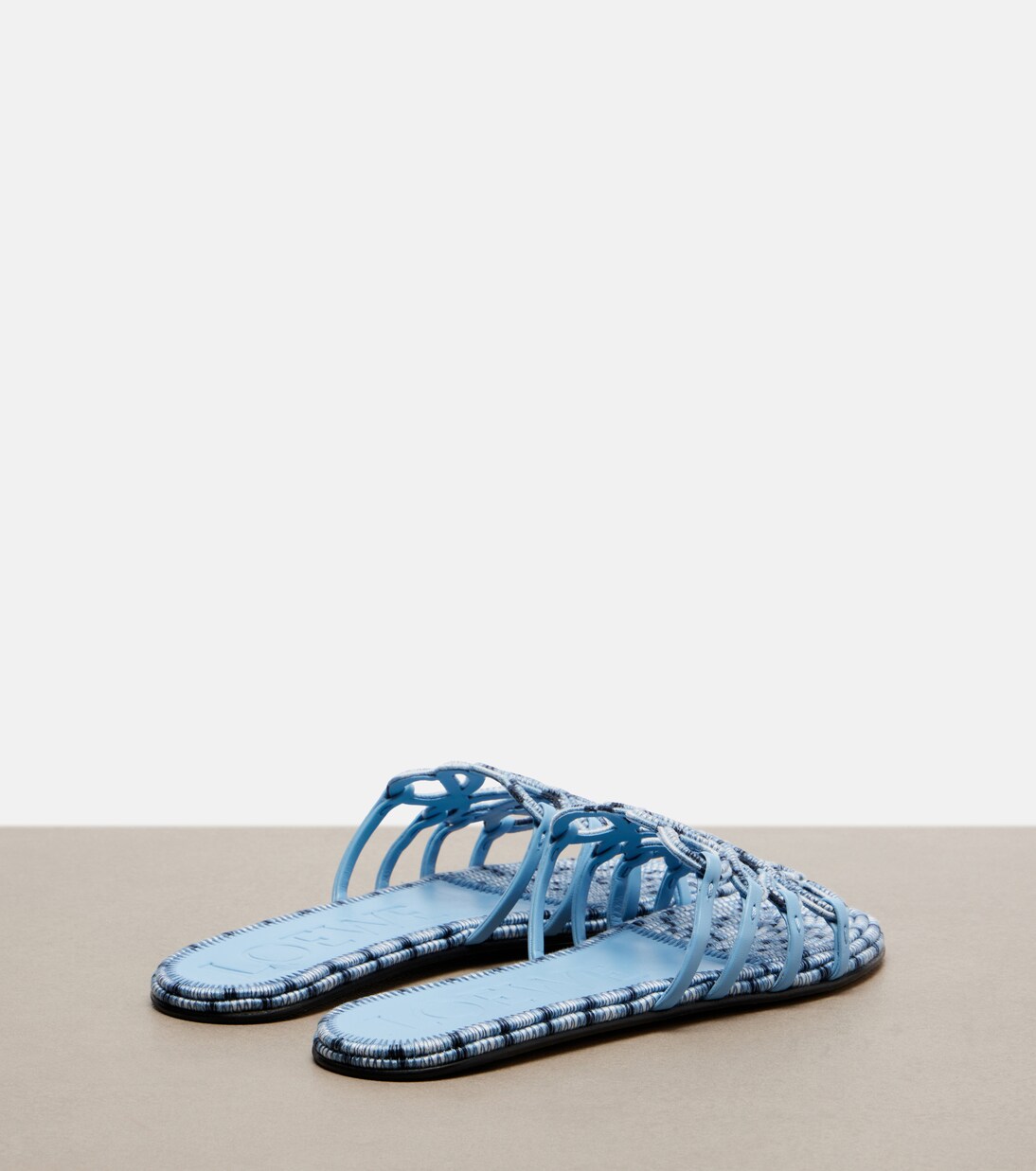 Paula's Ibiza Petal Anagram canvas slides | Loewe