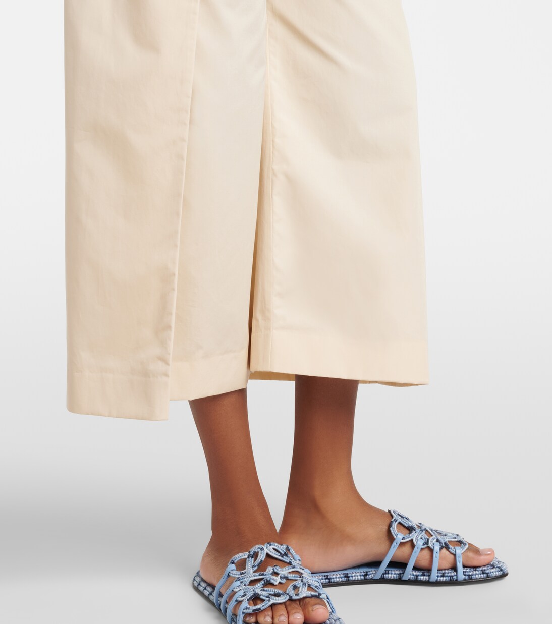 Paula's Ibiza cotton poplin cropped pants | Loewe