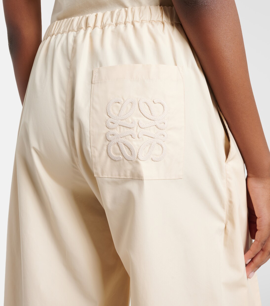 Paula's Ibiza cotton poplin cropped pants | Loewe