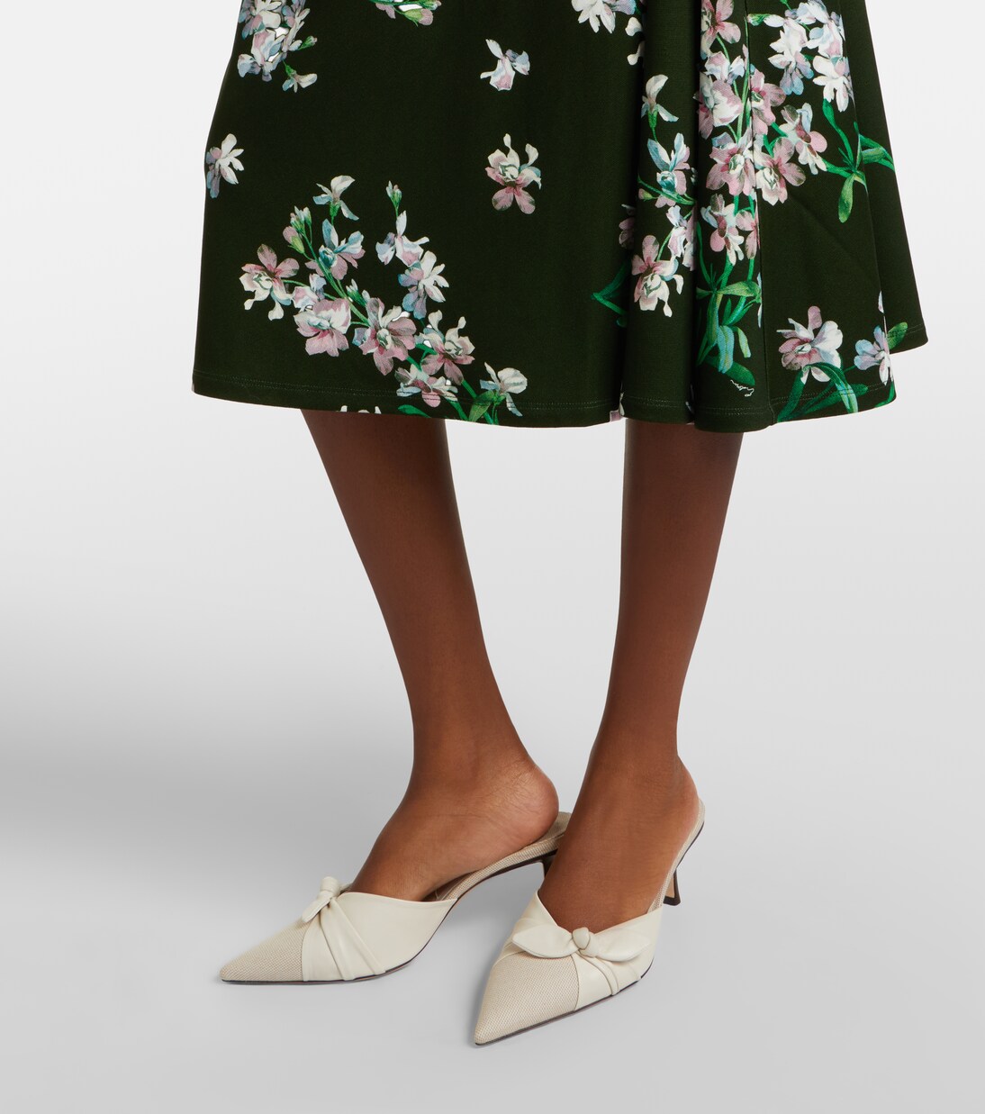 Abito midi con stampa floreale | Erdem