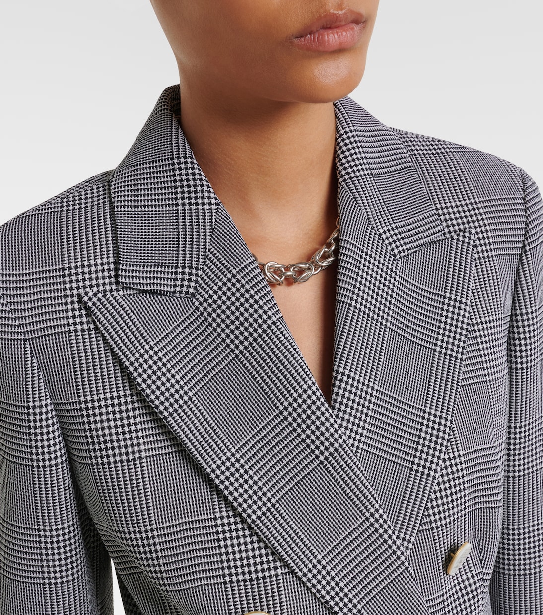 Blazer de lana virgen a cuadros | Max Mara