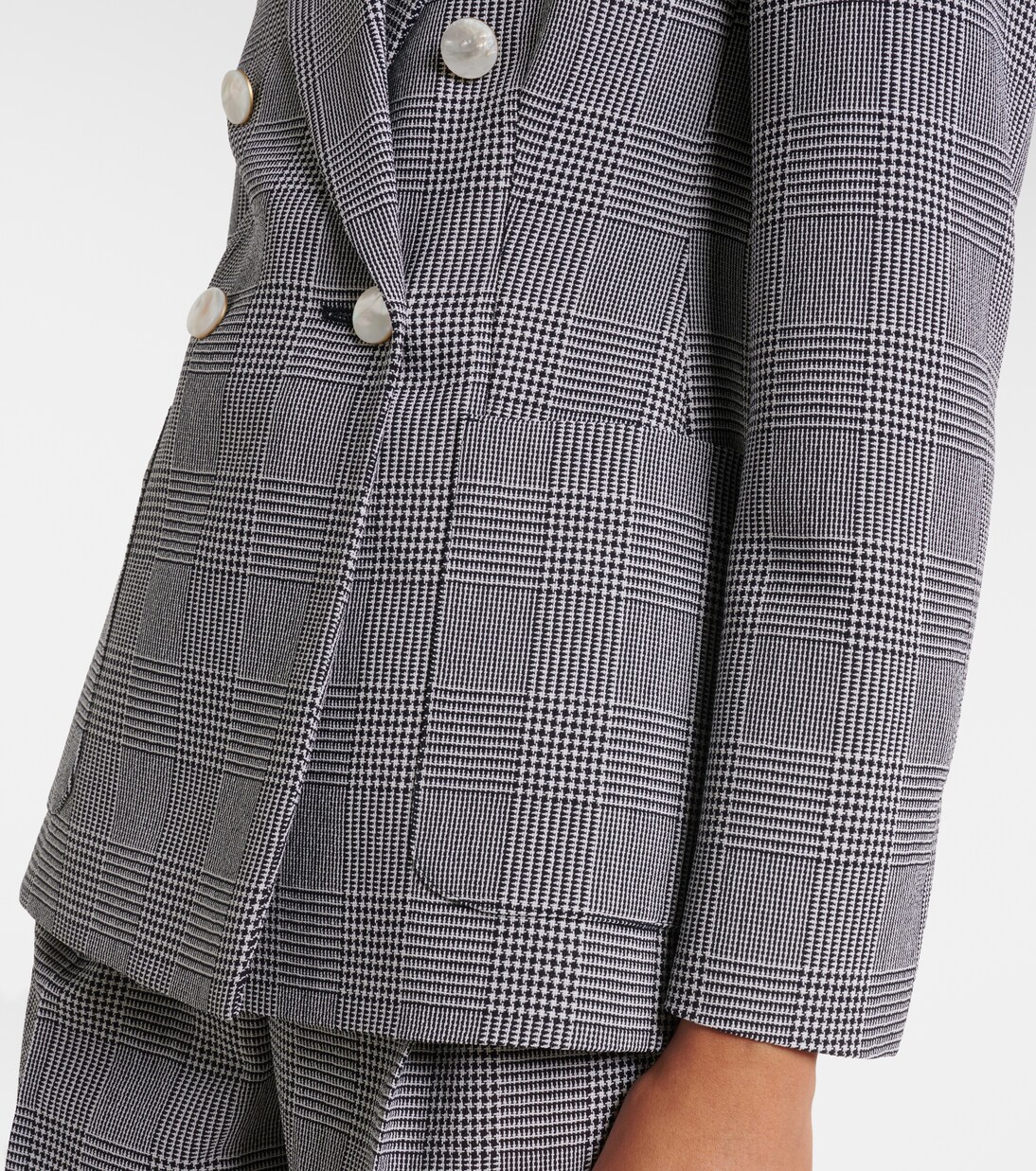 Blazer de lana virgen a cuadros | Max Mara