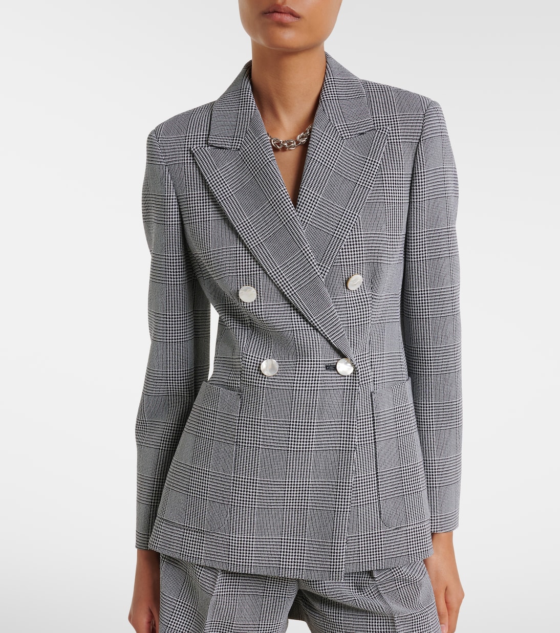 Blazer de lana virgen a cuadros | Max Mara