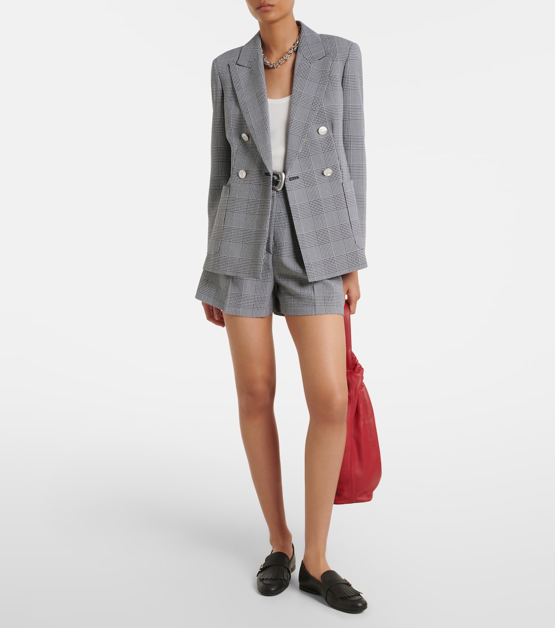 Blazer de lana virgen a cuadros | Max Mara