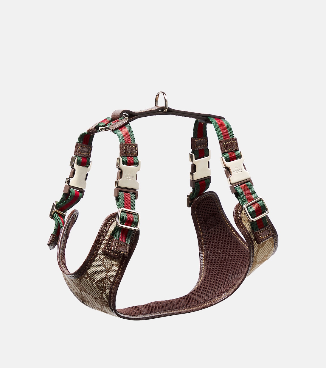 XS GG canvas leather-trimmed dog harness | Gucci
