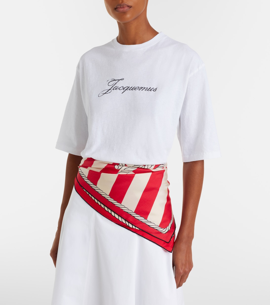 Logo cotton-blend jersey T-shirt | Jacquemus