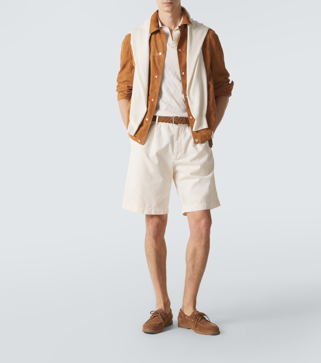 니트 코튼 폴로 셔츠 | Brunello Cucinelli