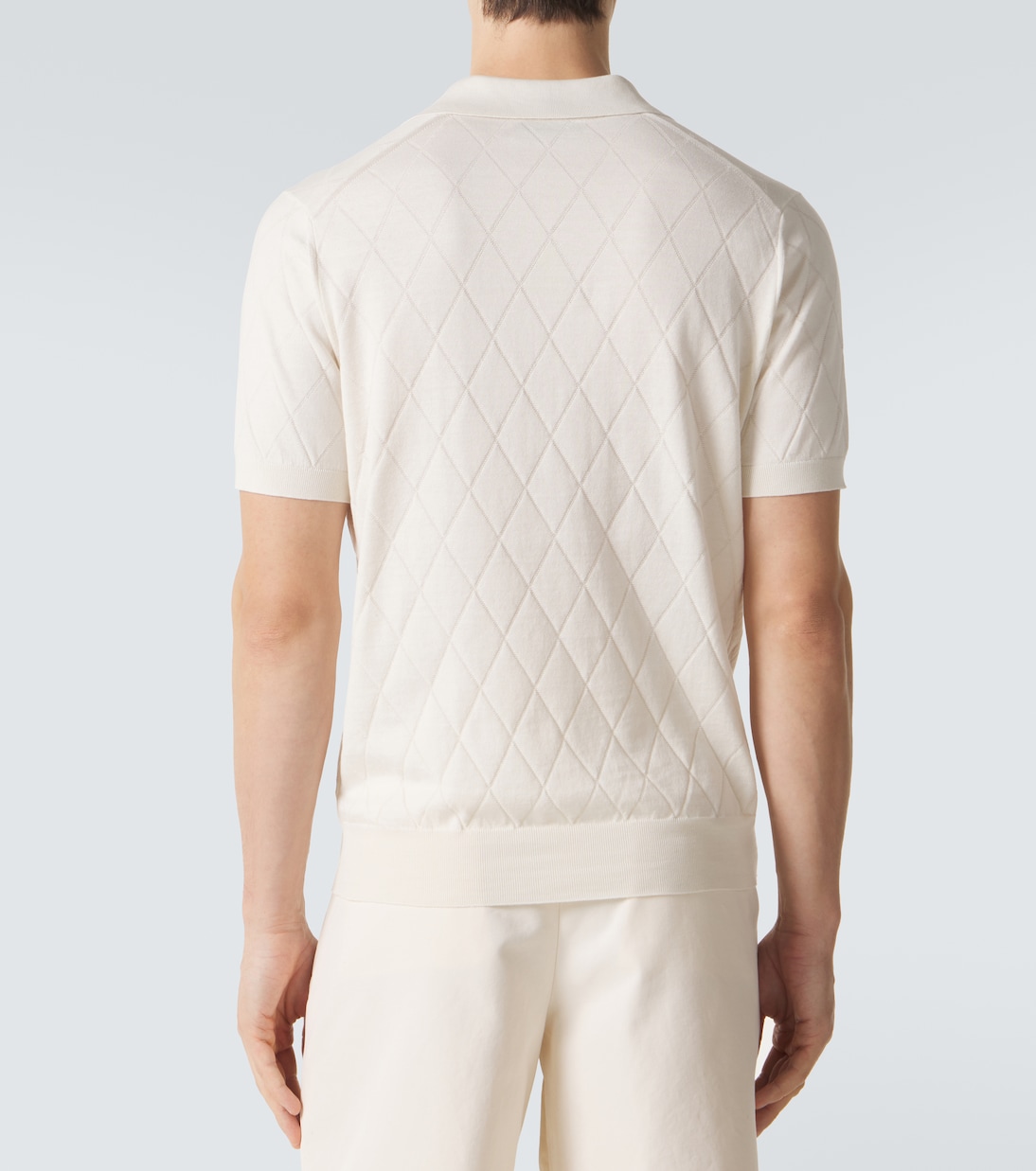 니트 코튼 폴로 셔츠 | Brunello Cucinelli