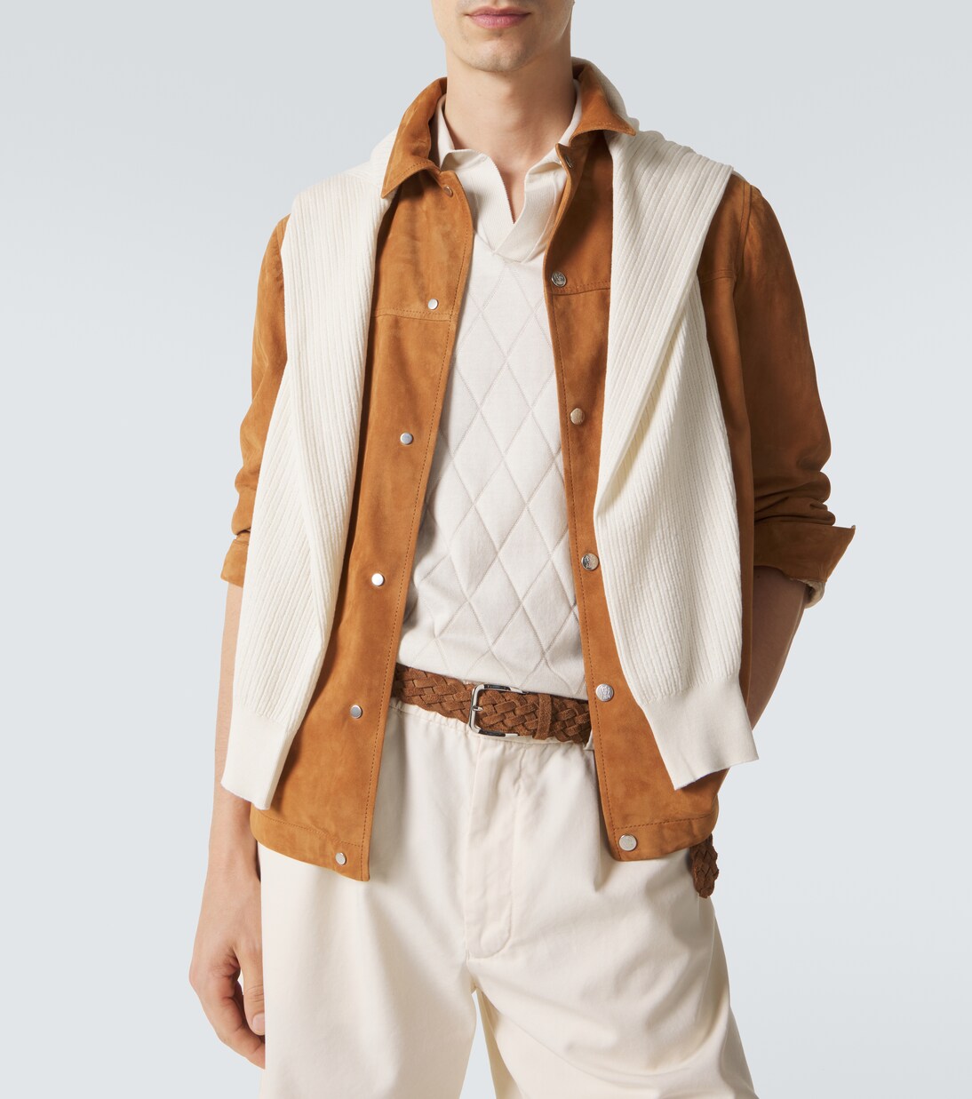 니트 코튼 폴로 셔츠 | Brunello Cucinelli