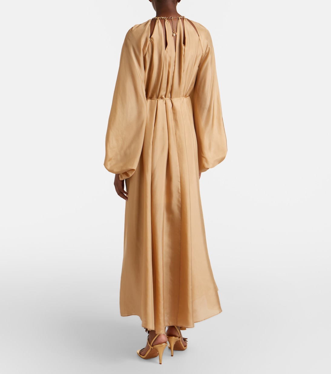 Verziertes Maxikleid Mahon aus Seide | Zimmermann