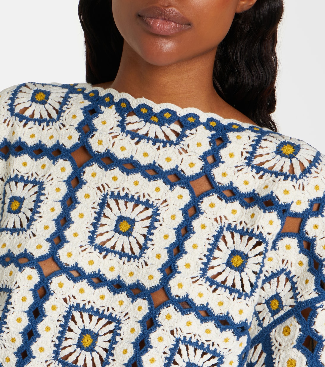 Dolly crochet cotton romper | Alémais