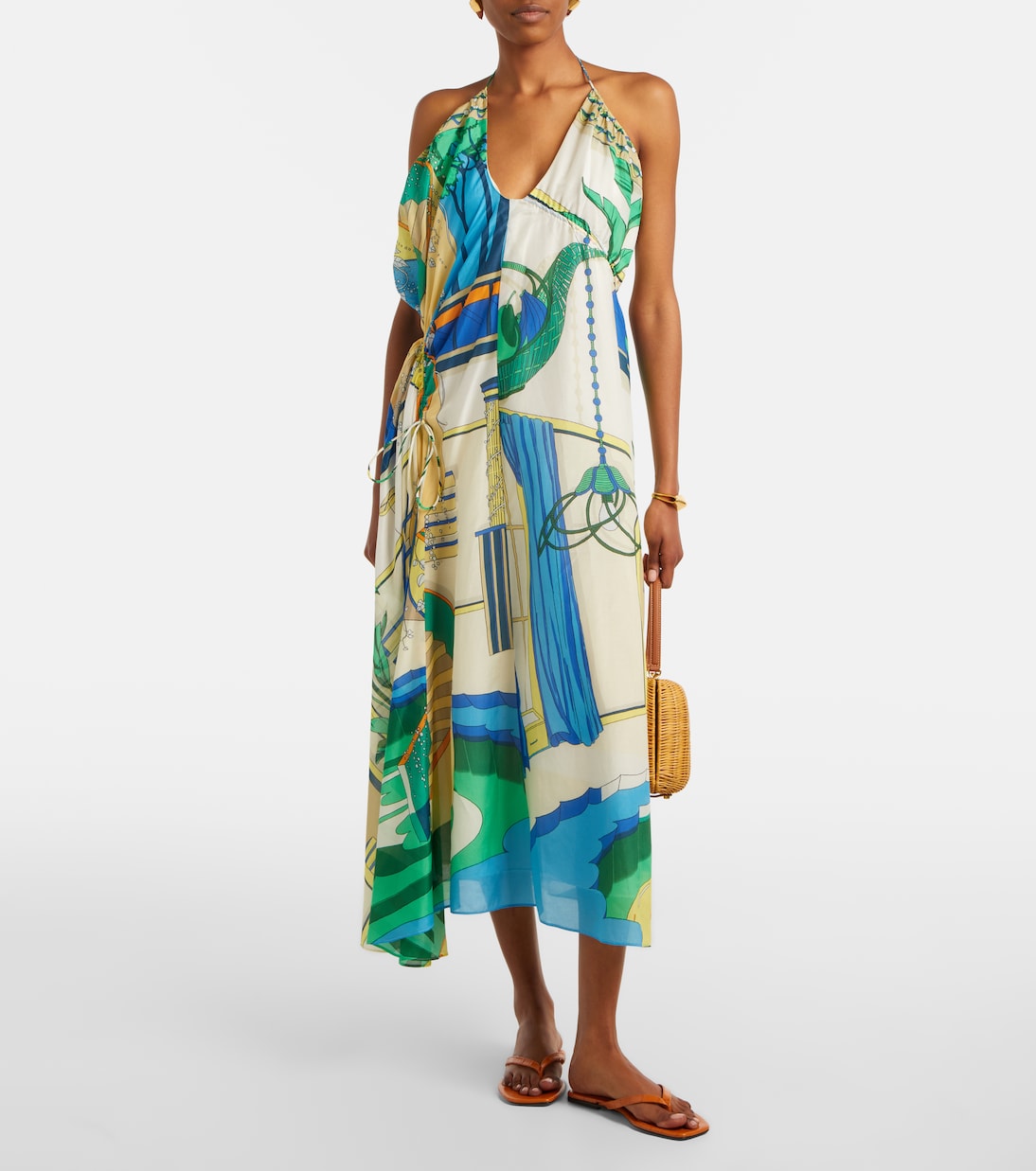 Midikleid aus Baumwolle und Seide | Tory Burch