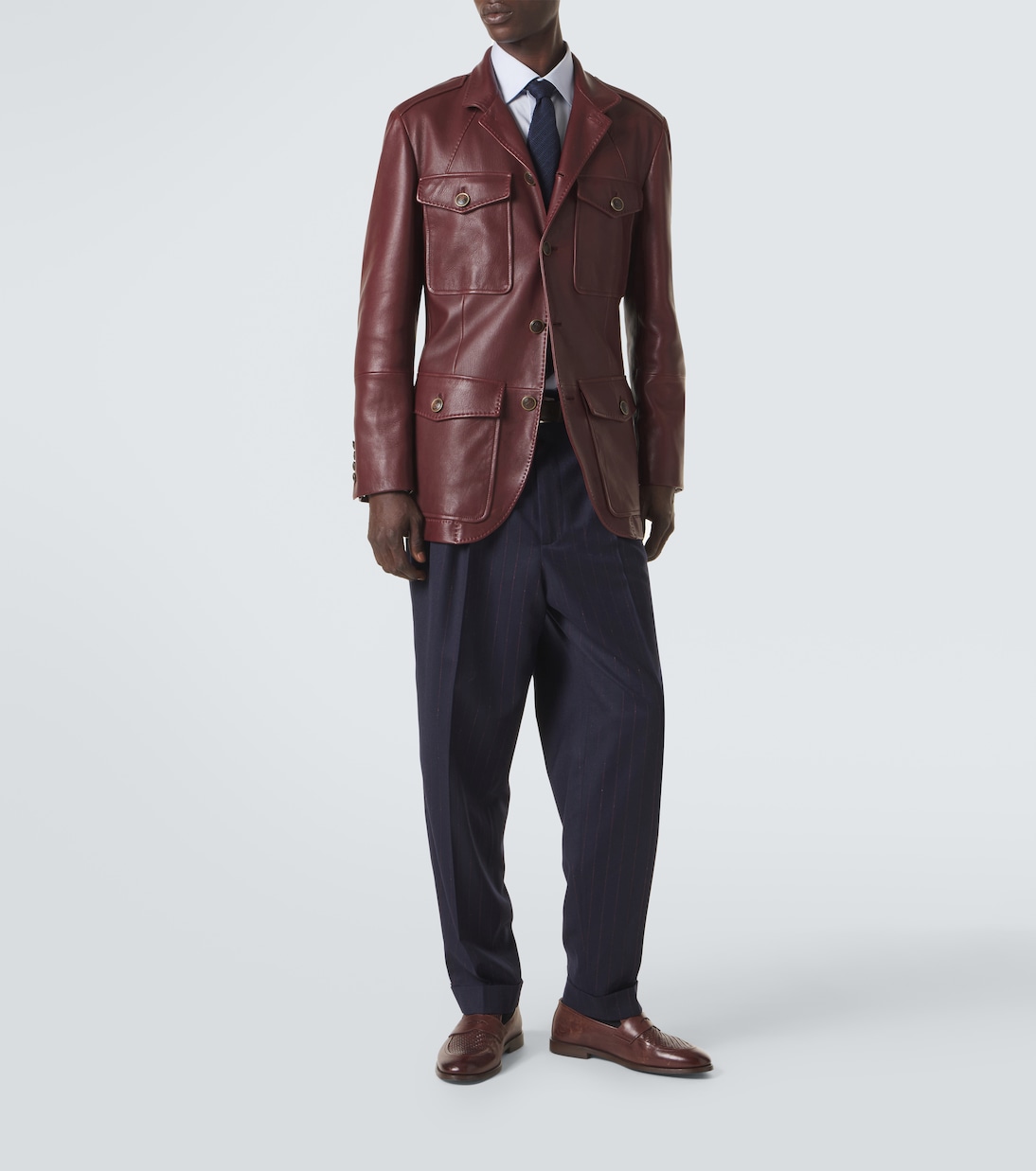 레더 필드 재킷 | Brunello Cucinelli