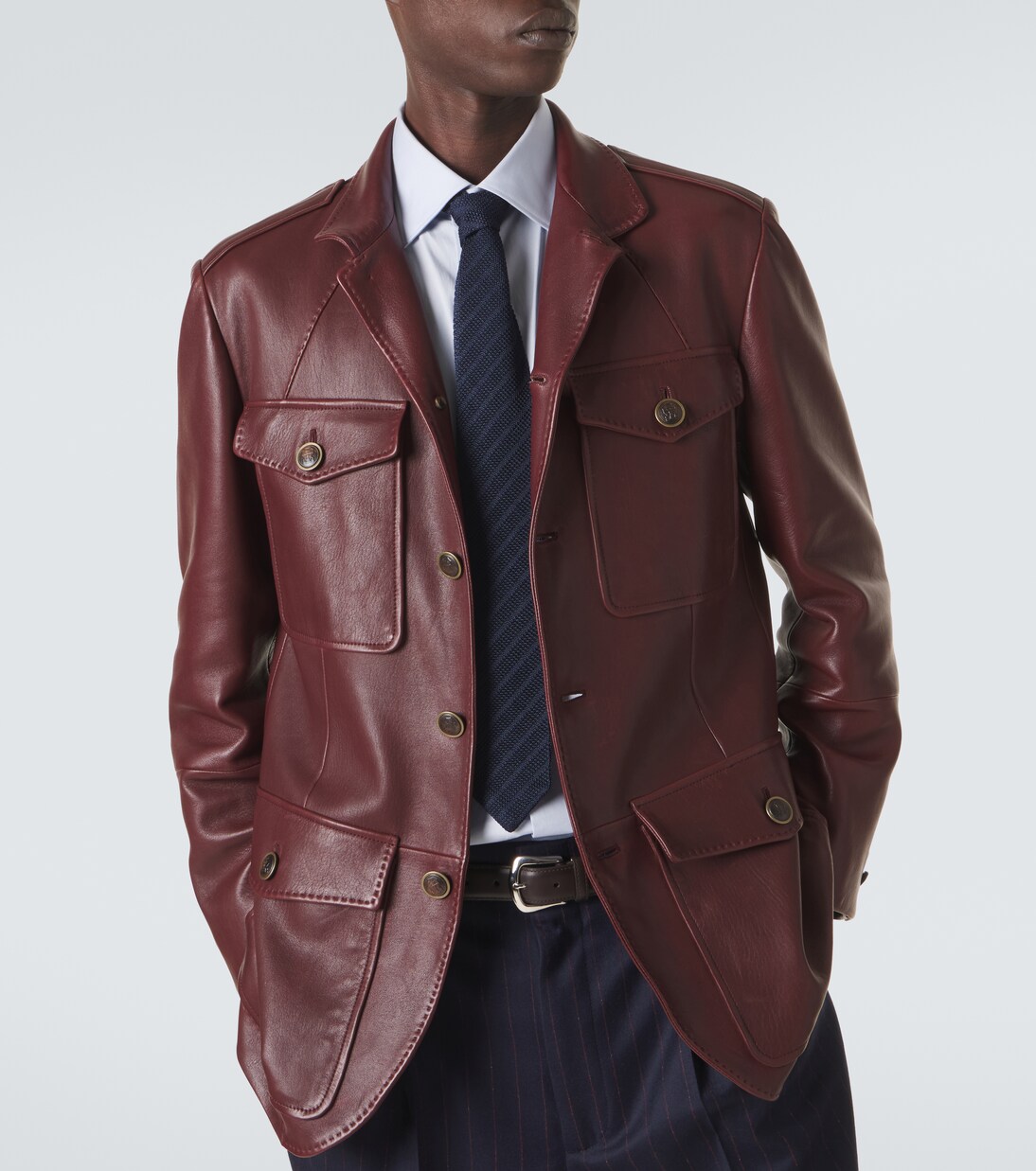 레더 필드 재킷 | Brunello Cucinelli