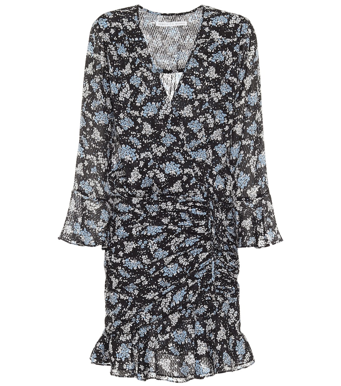 Robe Sean imprimée en soie à fils coupés | Veronica Beard