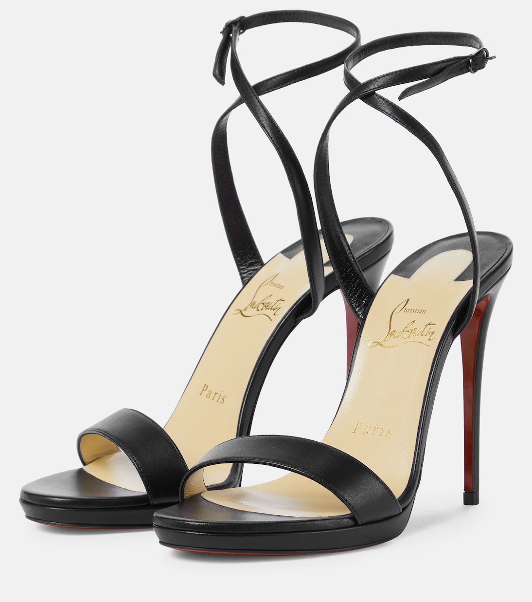 Loubi Queen 120 leather sandals | Christian Louboutin