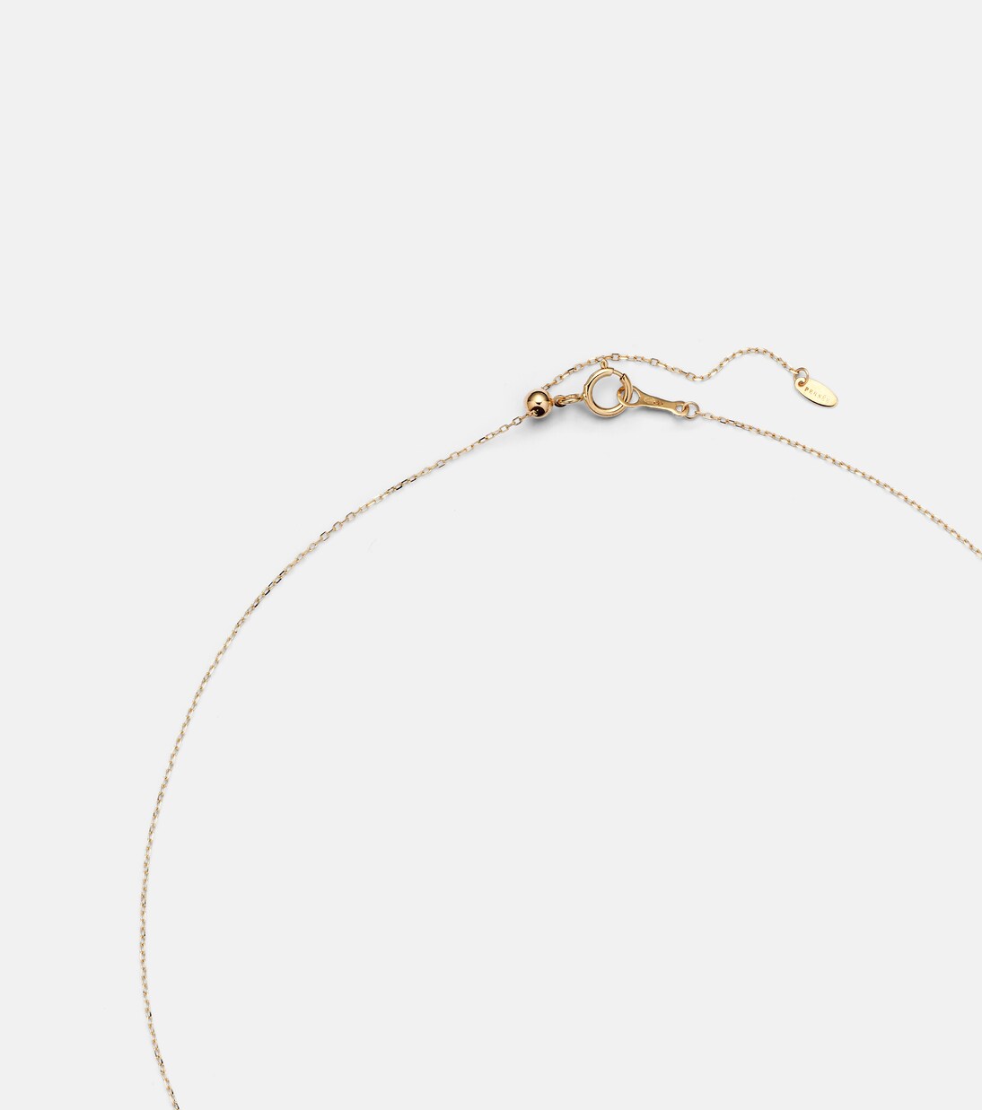 18kt gold necklace with diamonds and enamel | Persée