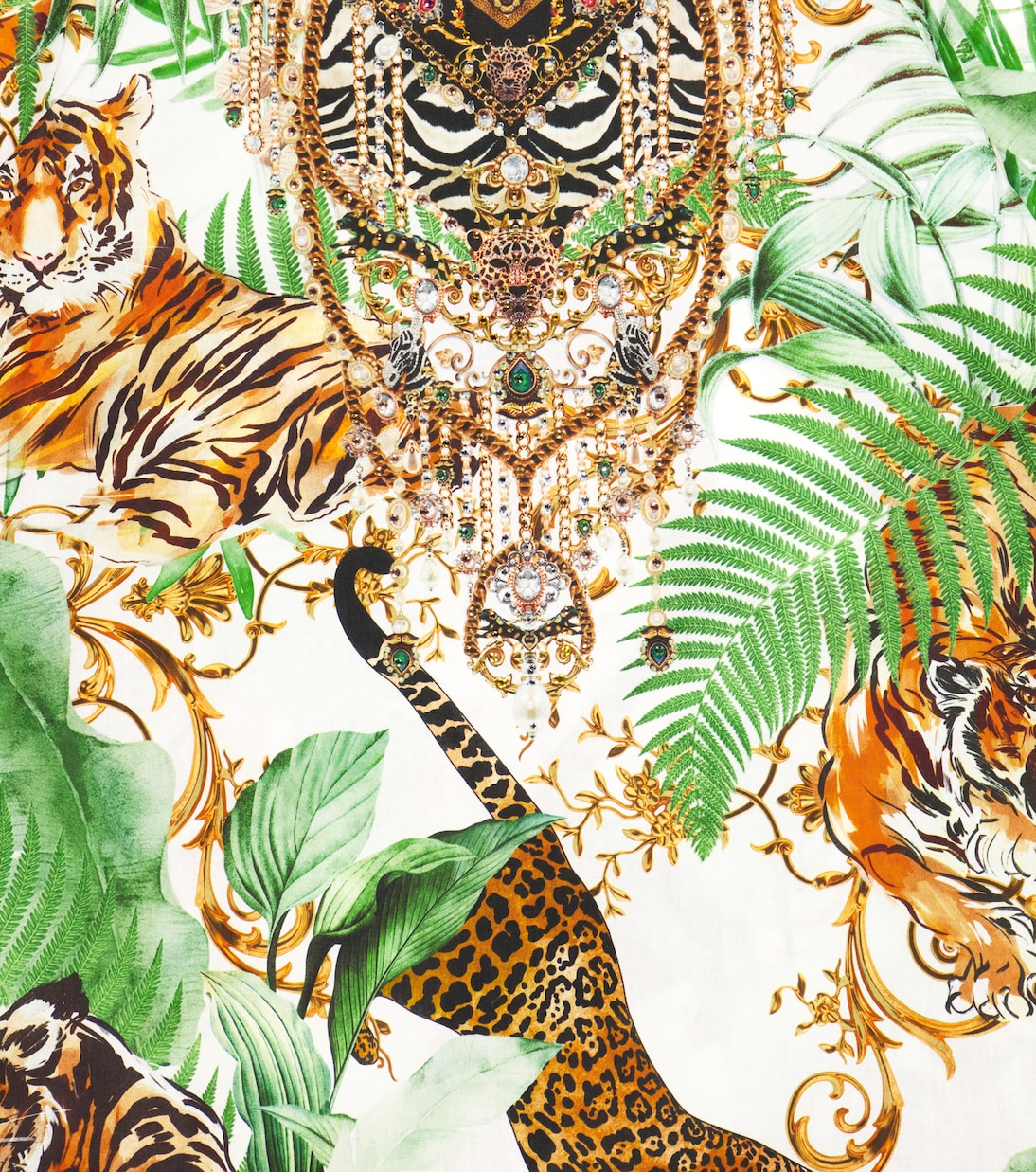 Robe imprimée en coton à ornements | Camilla Kids