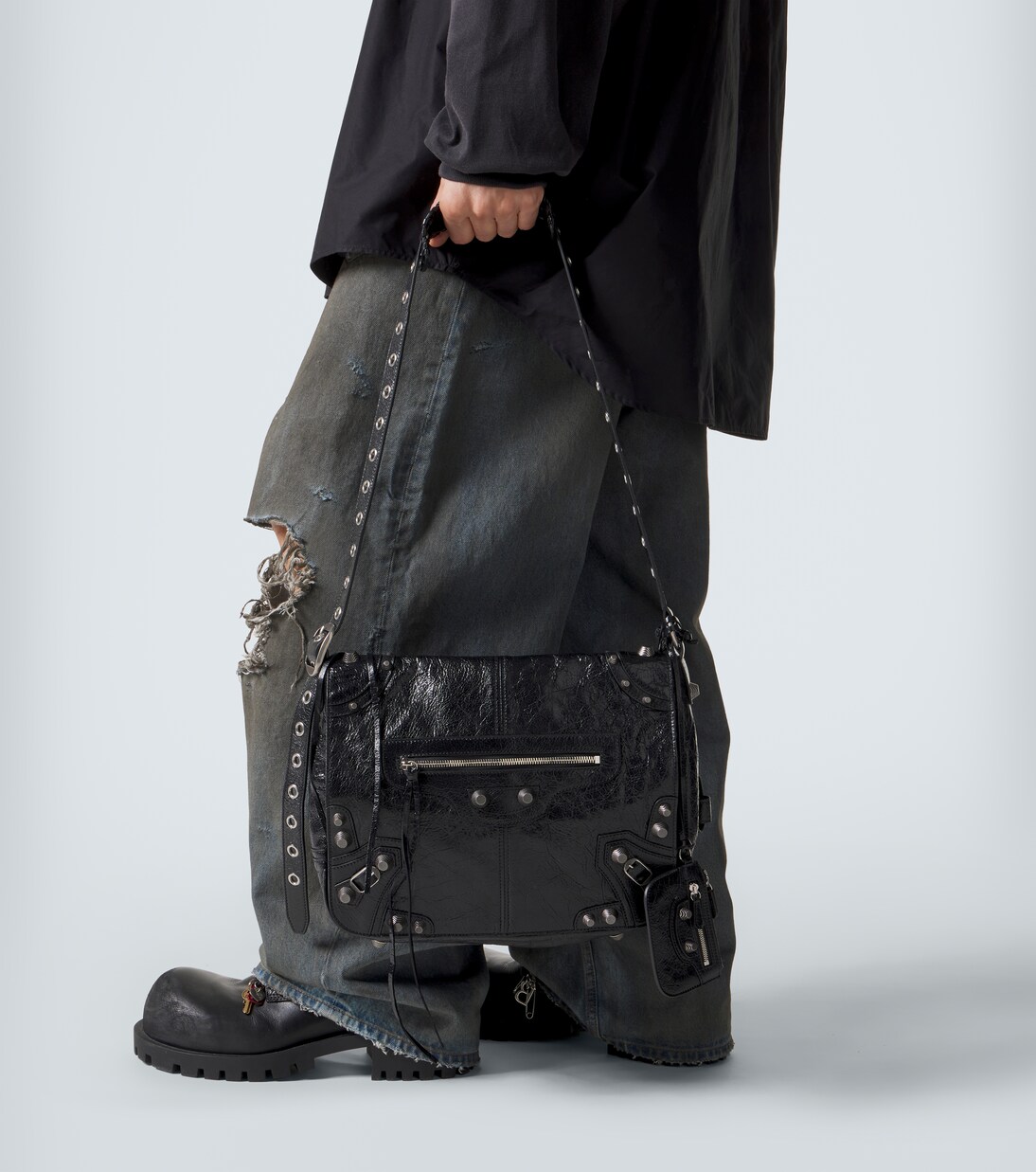 Le Cagole Medium leather shoulder bag | Balenciaga