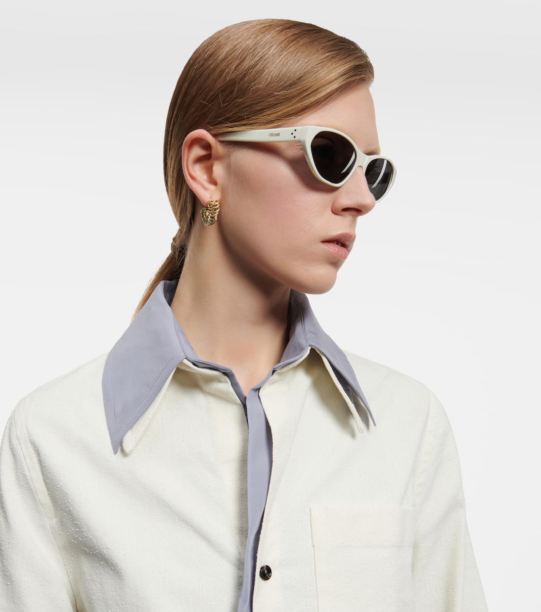 Cat-eye acetate sunglasses | Celine Eyewear