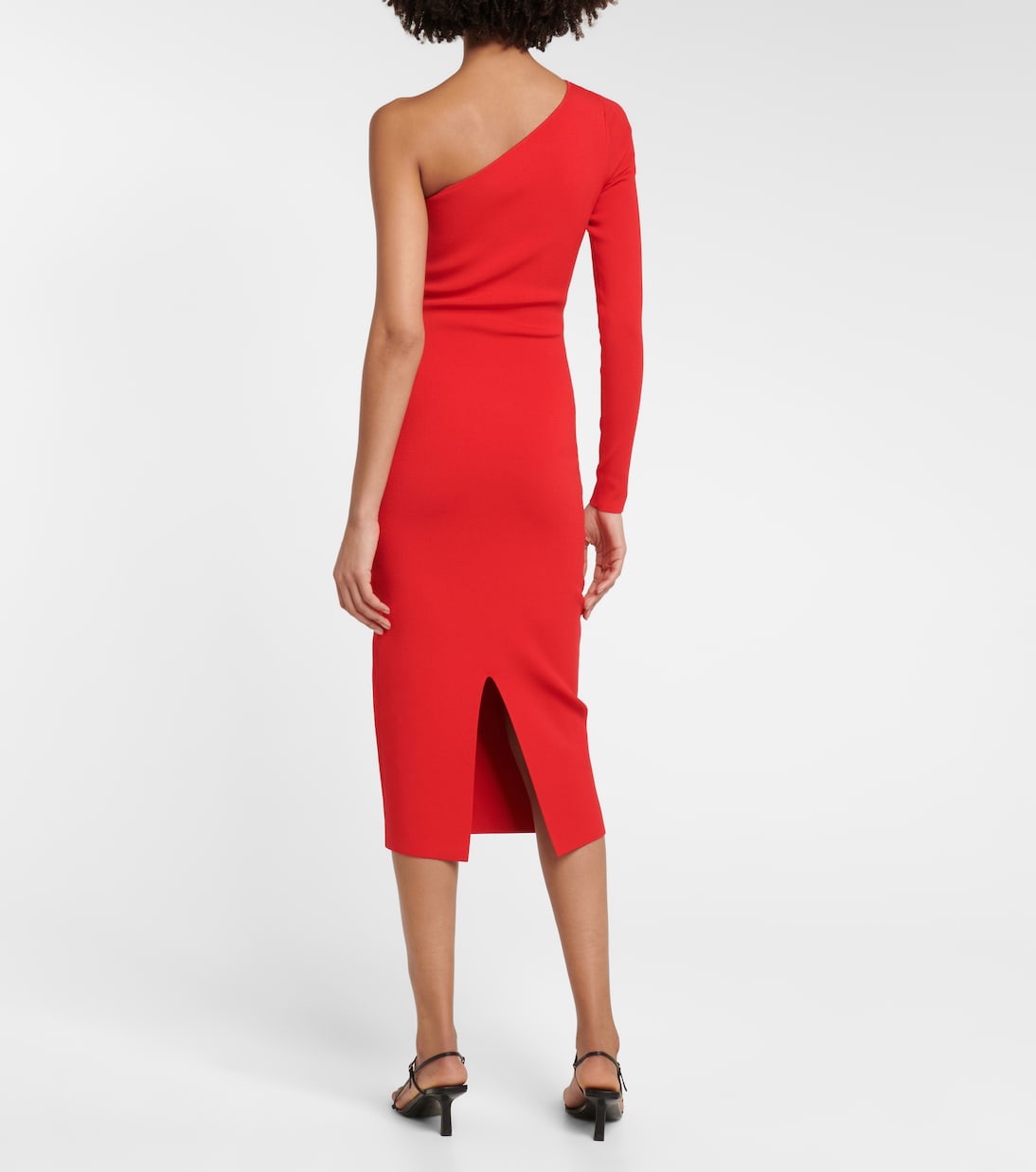 One-Shoulder-Midikleid VB aus Strick | Victoria Beckham