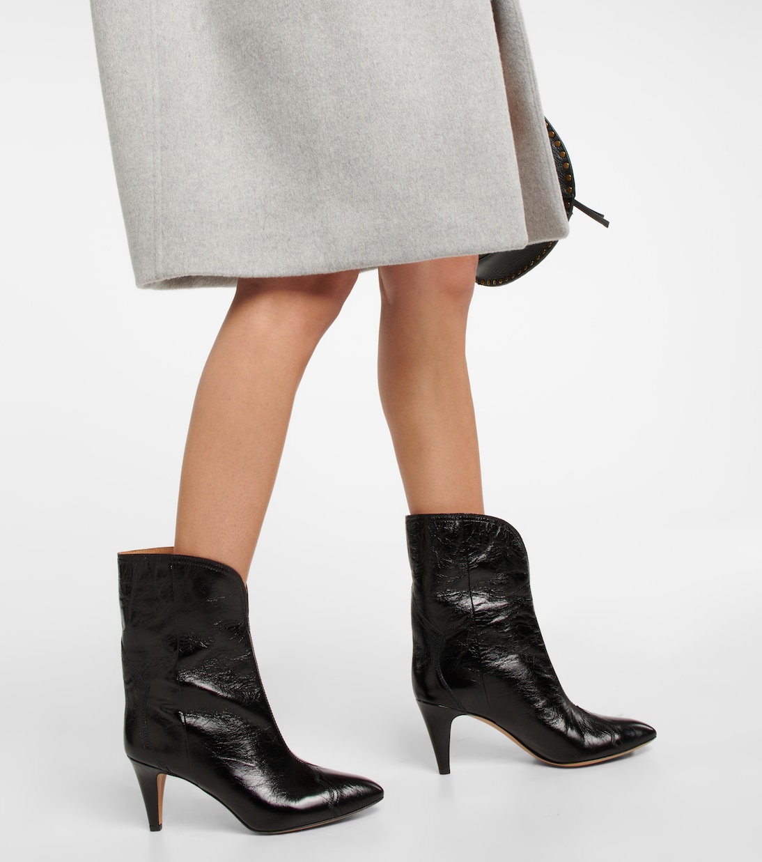 Dytho crinkled leather ankle boots | Isabel Marant
