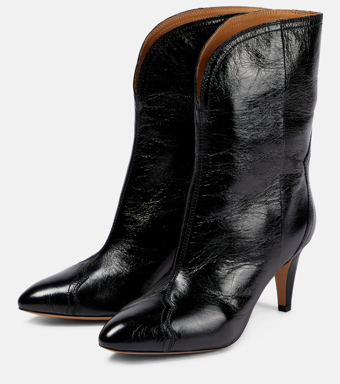 Dytho crinkled leather ankle boots | Isabel Marant