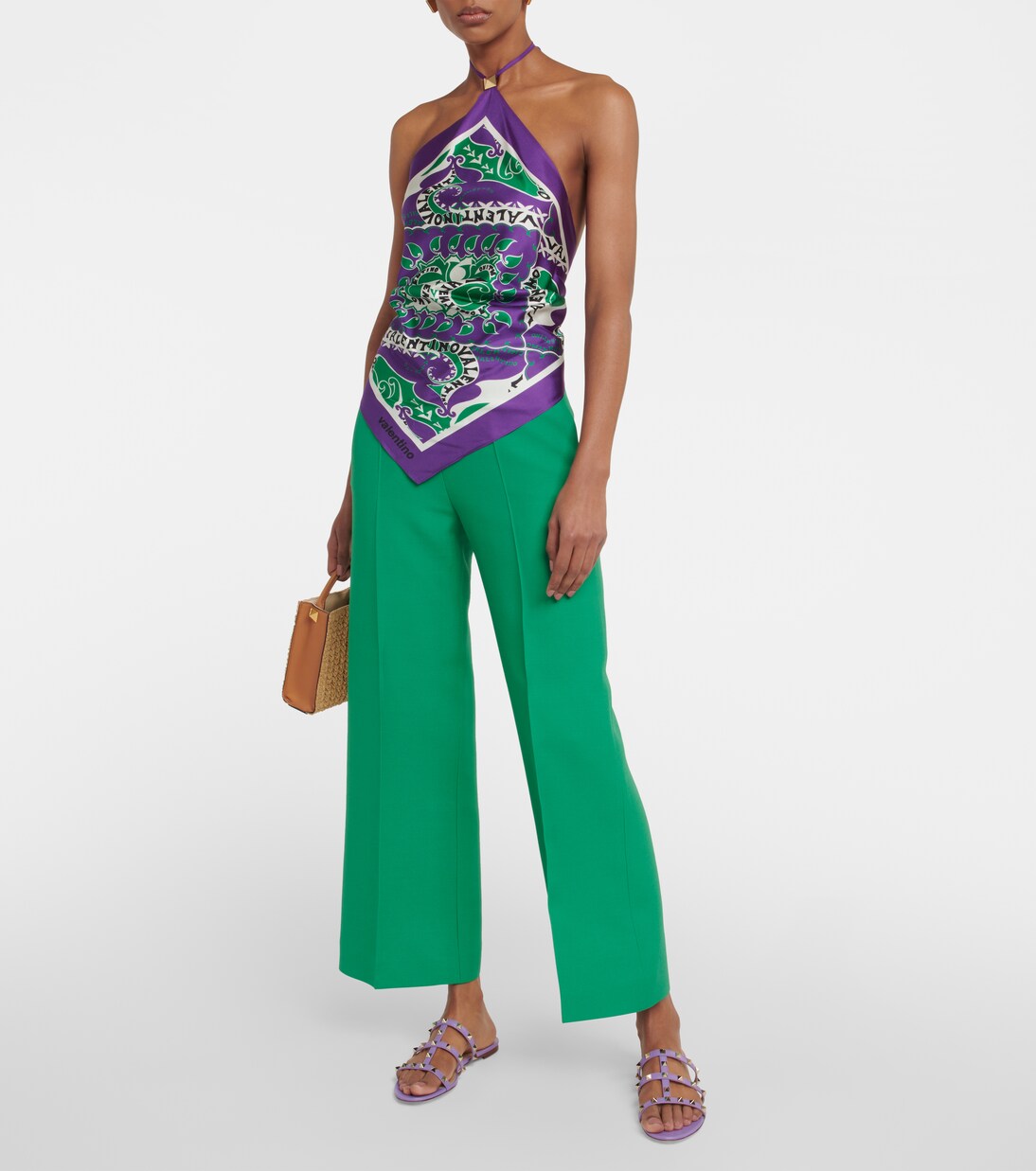 Sandalen Rockstud aus Leder | Valentino Garavani