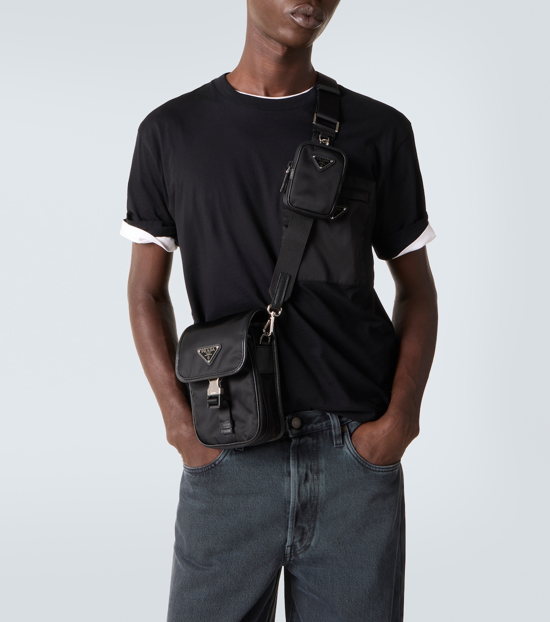 Borsa a tracolla in Re-Nylon | Prada