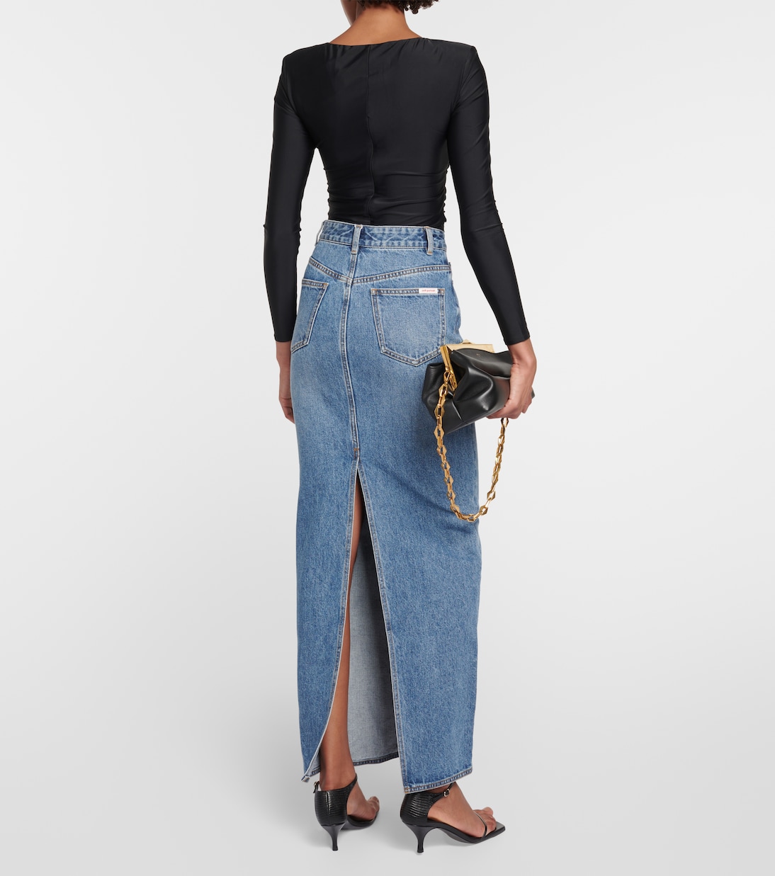 High-Rise-Jeansrock | Self-Portrait