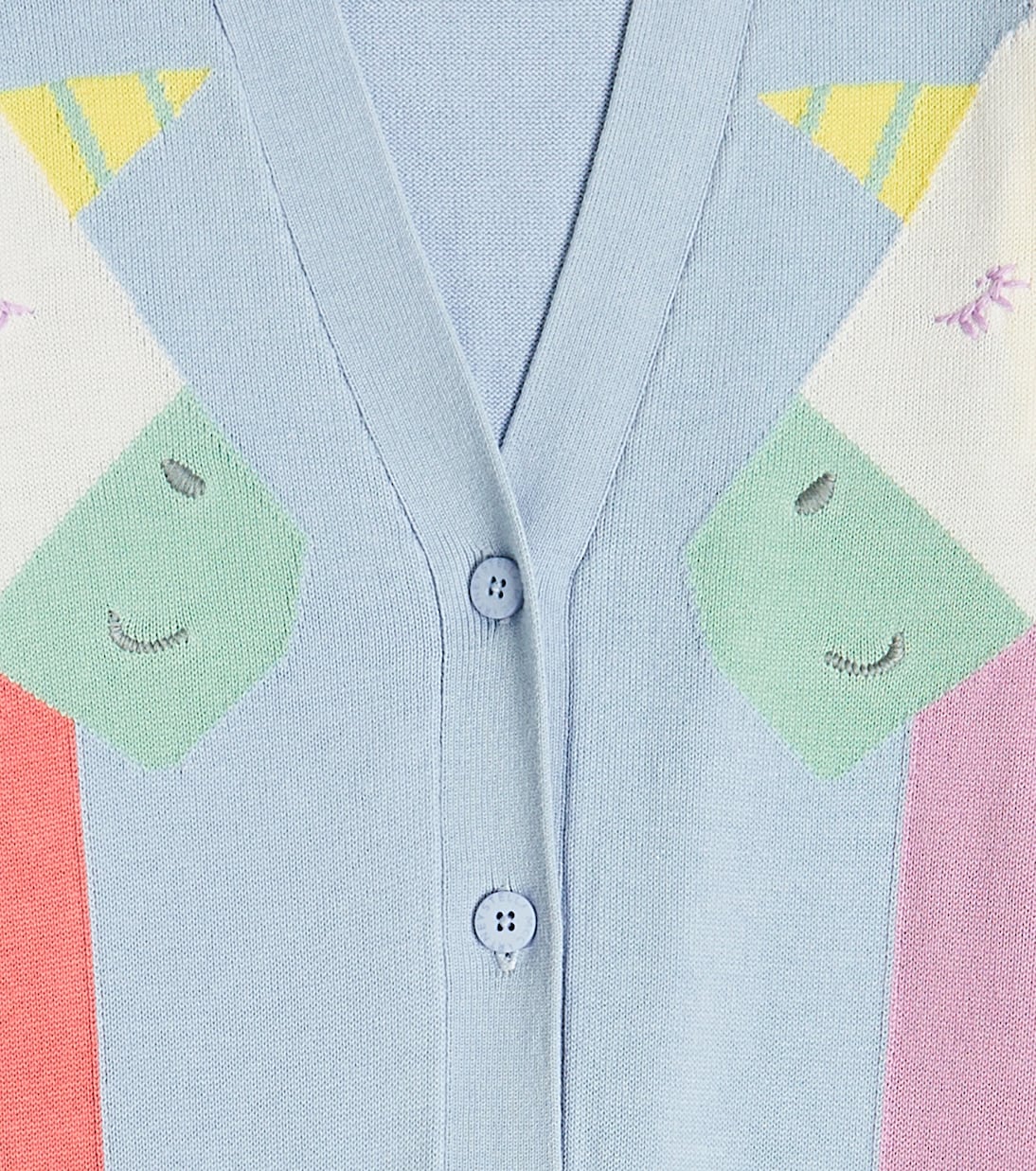 Cardigan in cotone con intarsi | Stella McCartney Kids