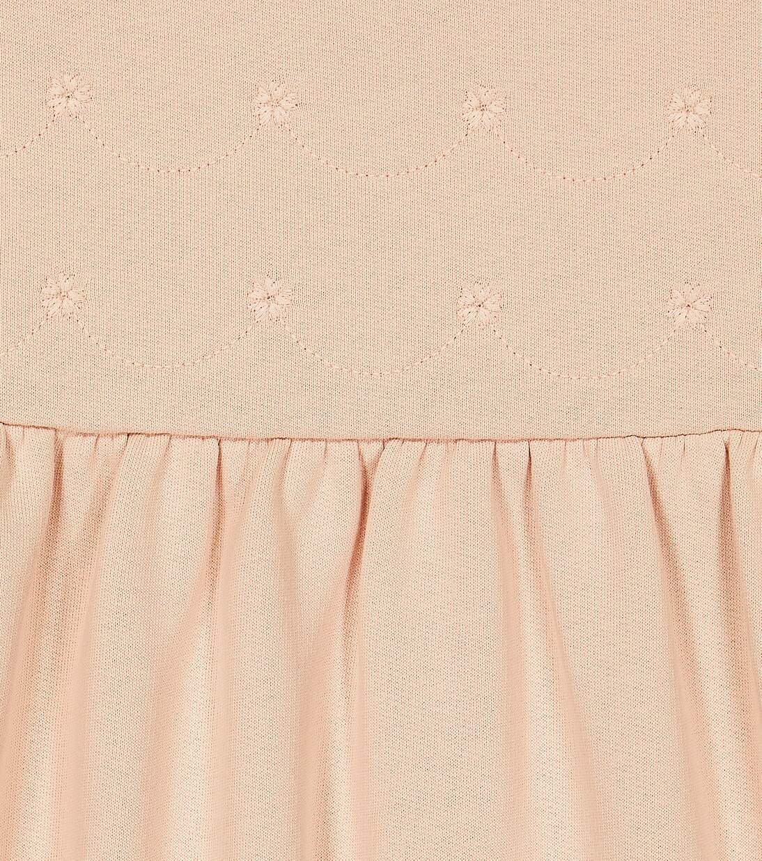 Ruffle-sleeve cotton dress | Chloé Kids