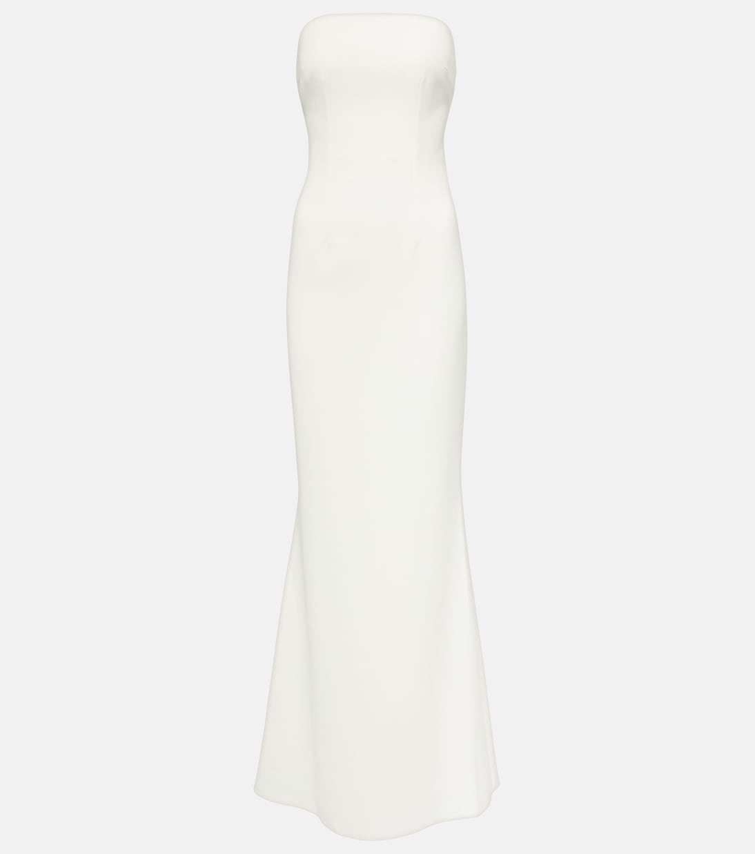 Bridal strapless crêpe gown | Safiyaa