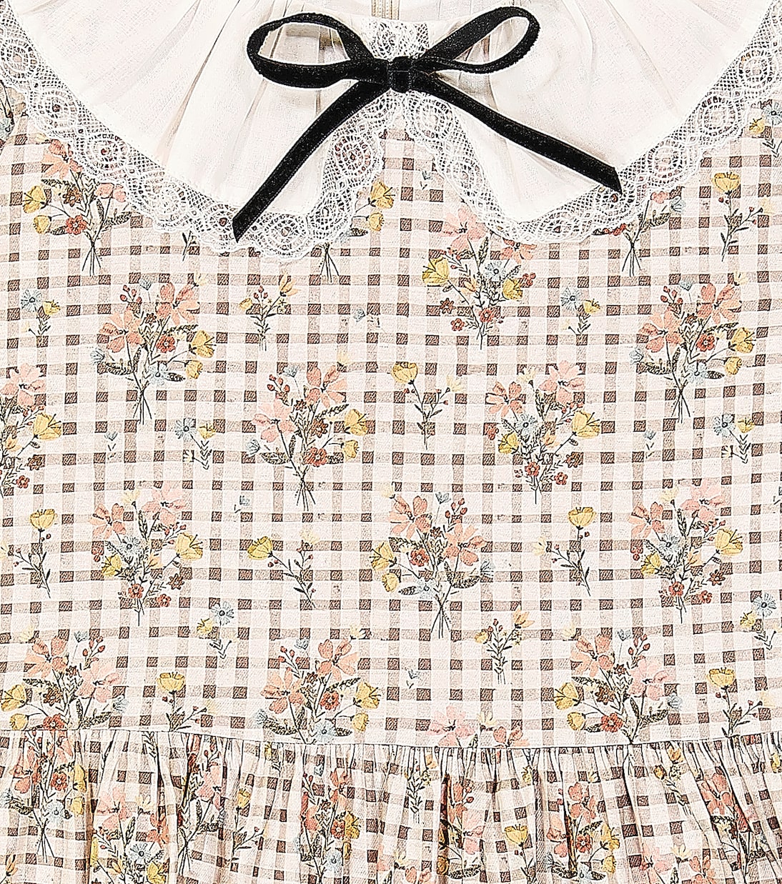 Gingham cotton dress | La Coqueta