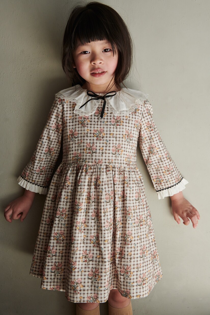 Gingham cotton dress | La Coqueta