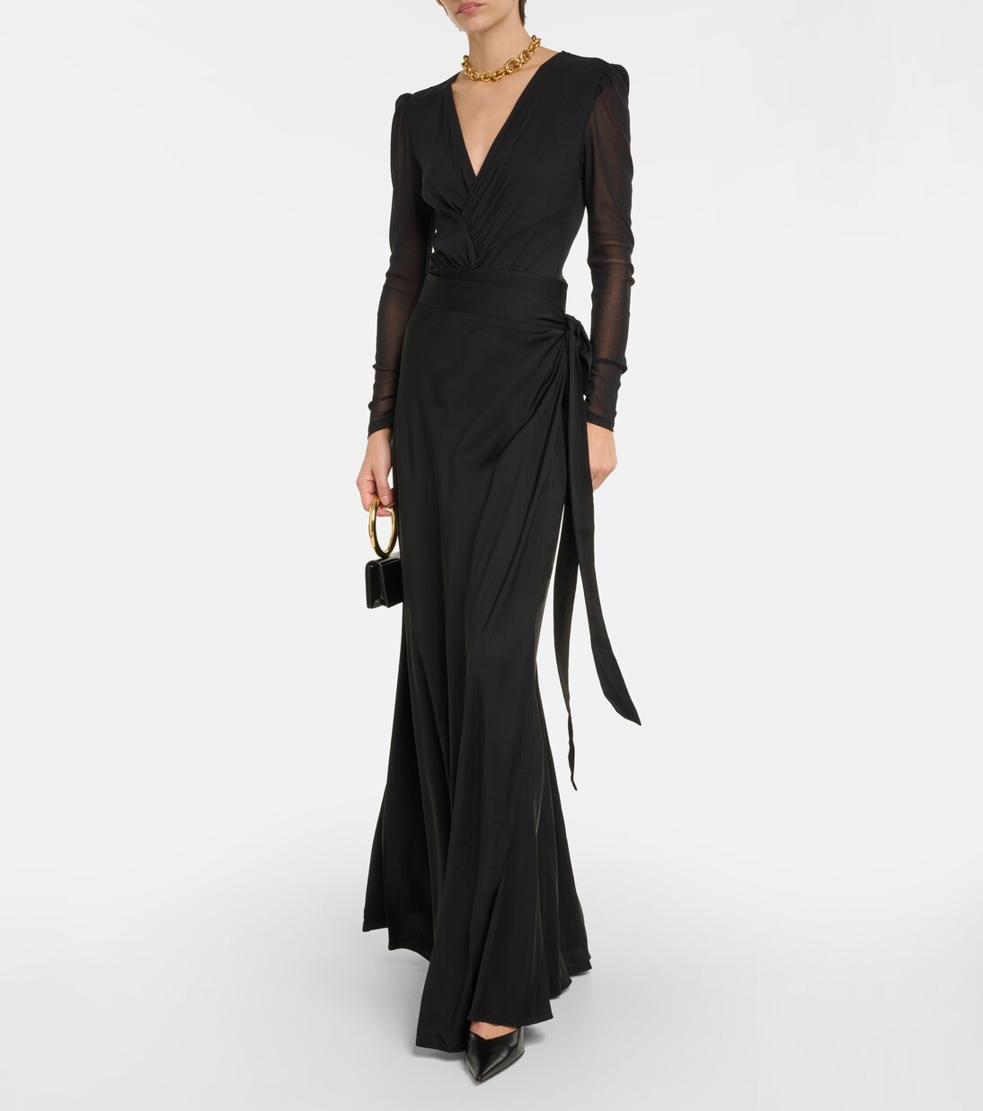 Krisa satin maxi skirt | Diane von Furstenberg