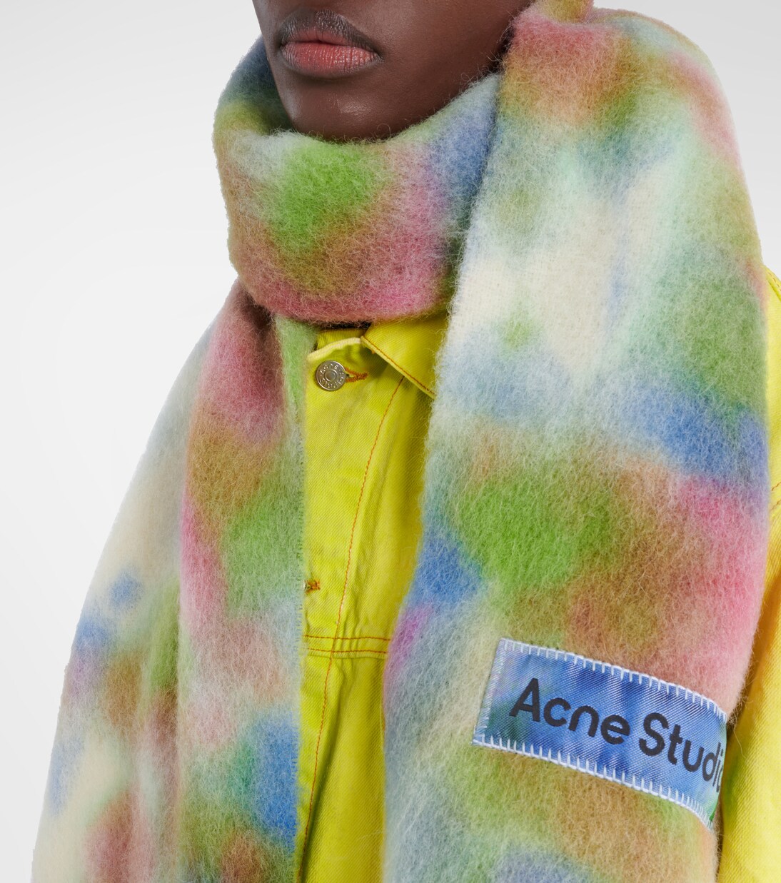 Alpaca, wool, and mohair-blend scarf | Acne Studios
