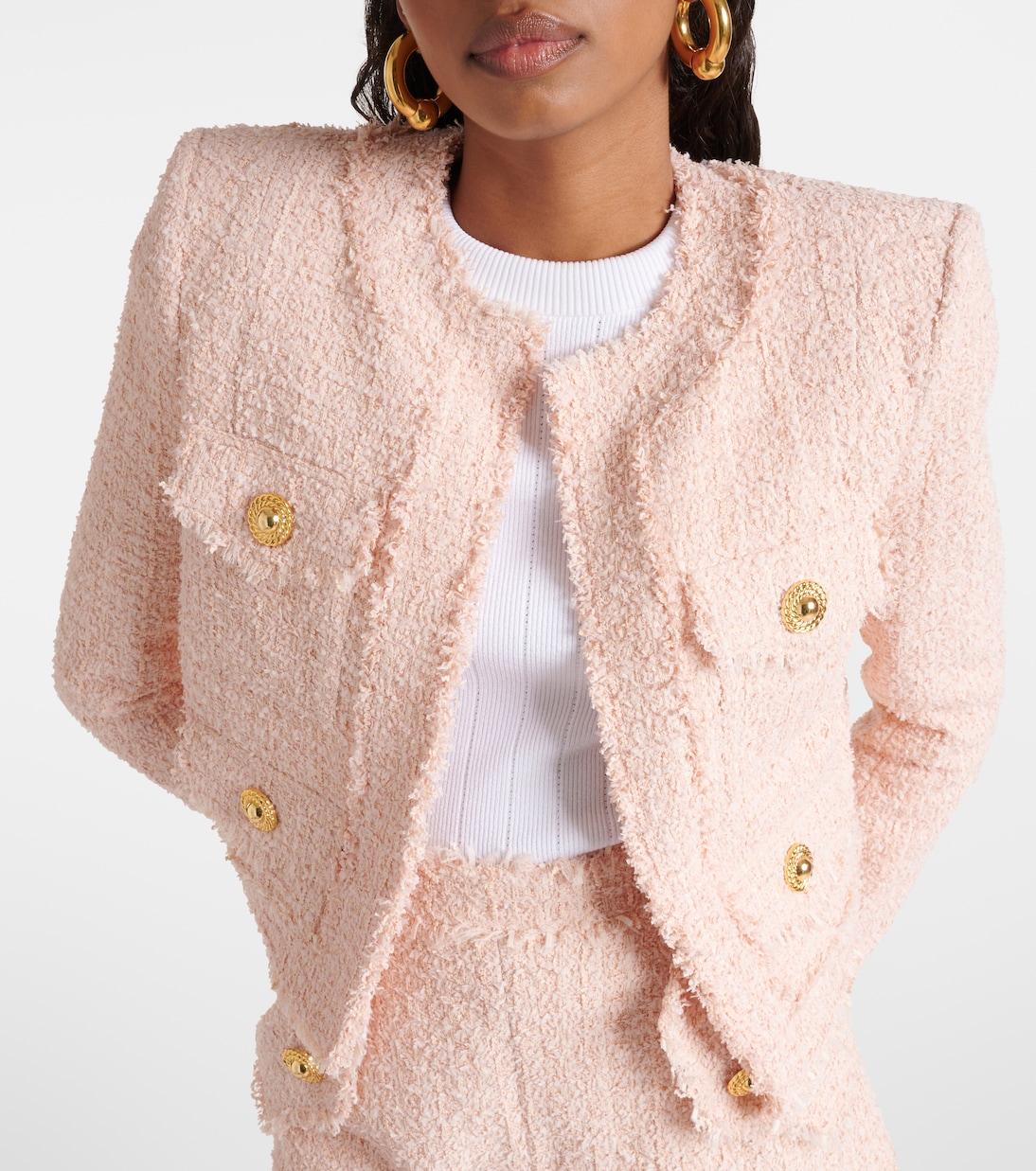Cropped tweed jacket | Balmain