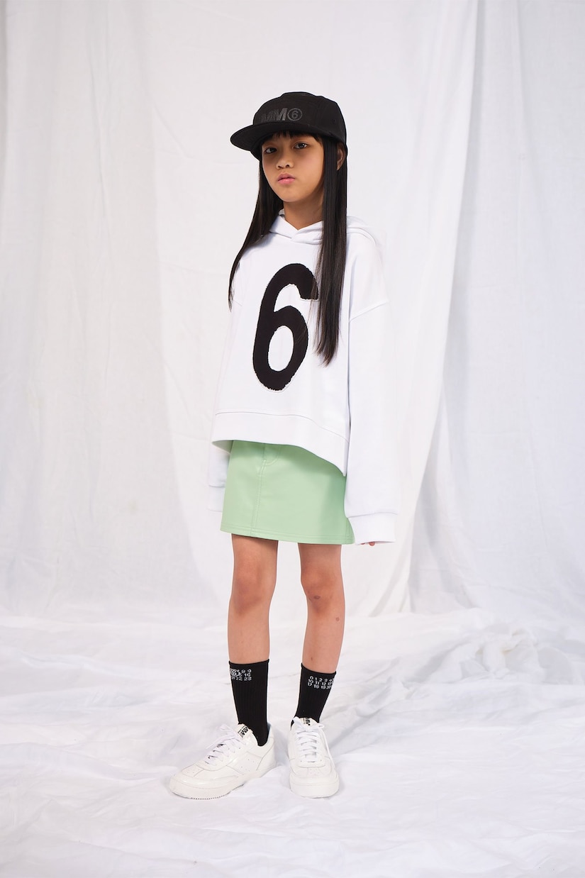 Logo cotton jersey hoodie   | MM6 Maison Margiela Kids