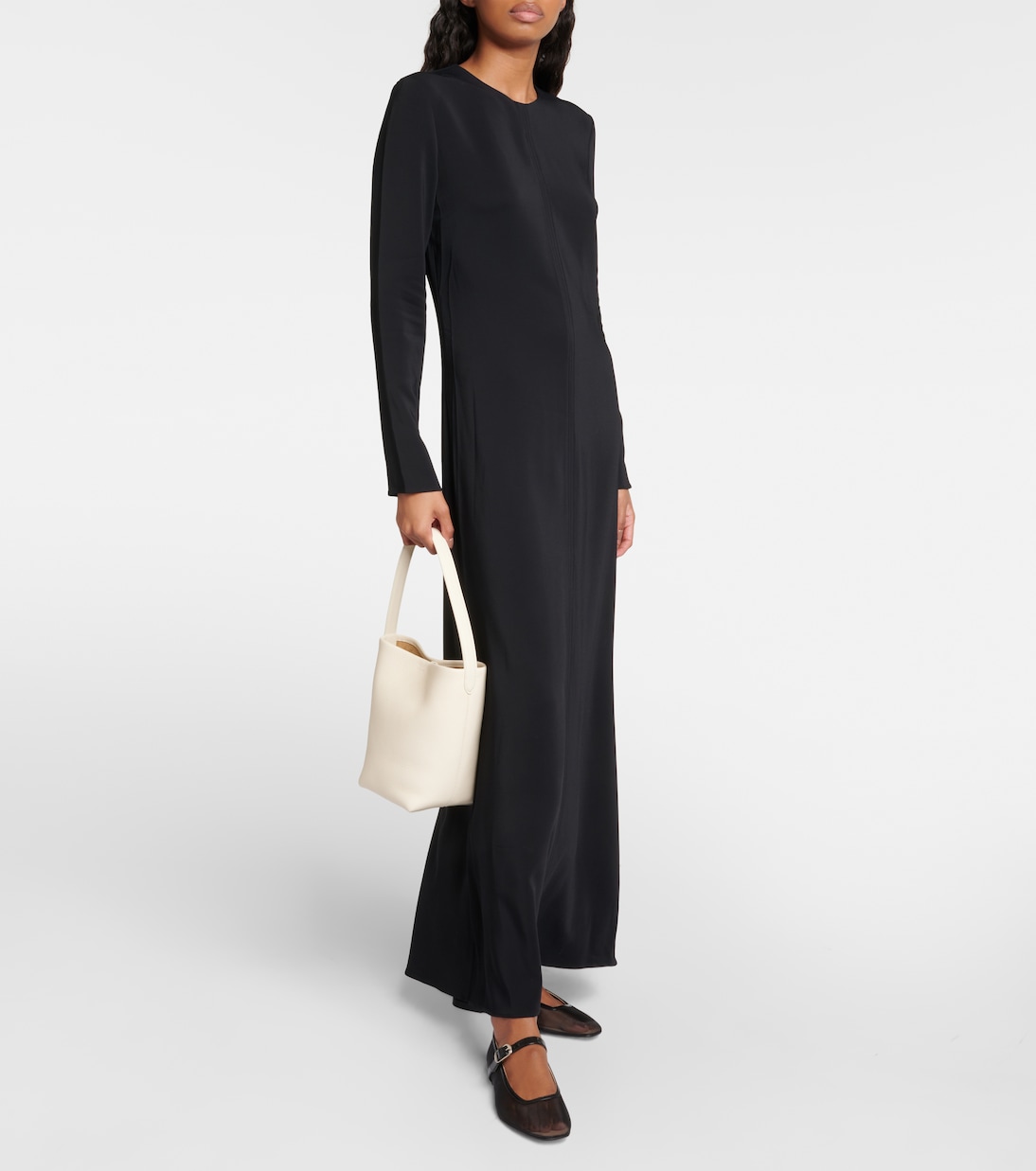 Patent leather-trimmed mesh flats | Le Monde Béryl