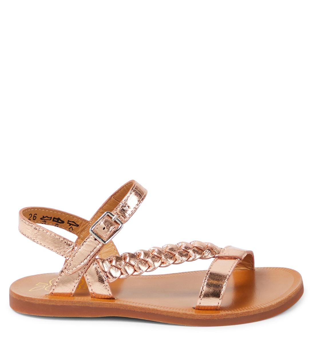 Plagette Antik metallic leather sandals   | Pom d'Api