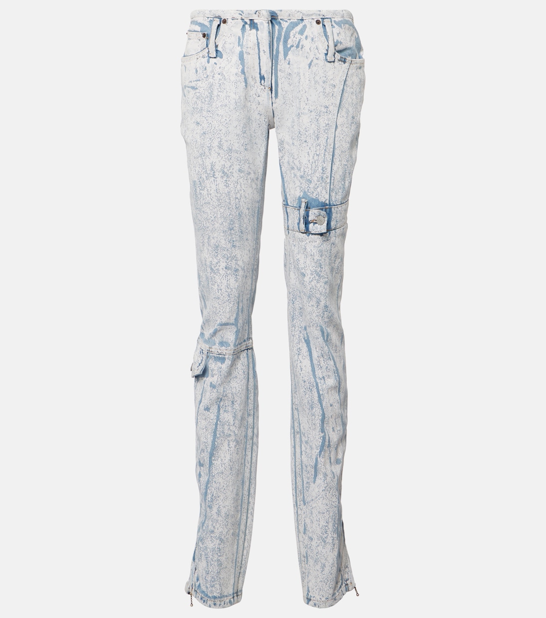 Printed low-rise slim jeans | Acne Studios