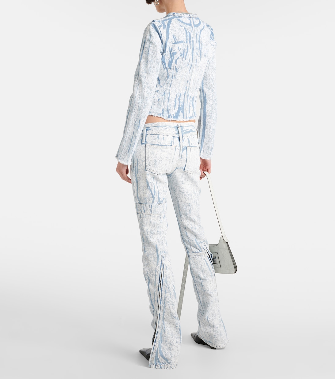 Printed low-rise slim jeans | Acne Studios
