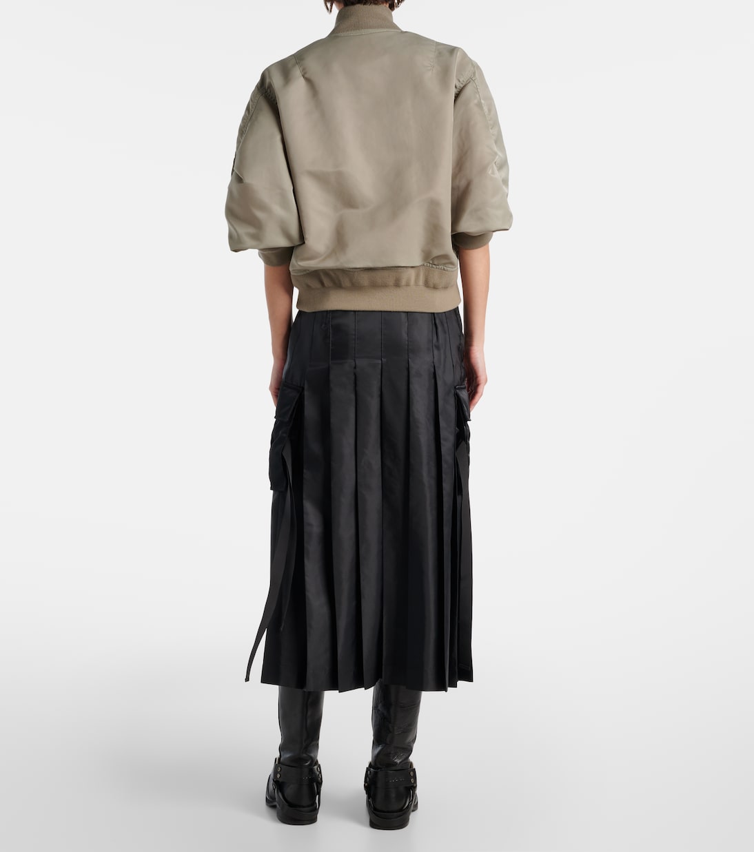 Cropped bomber jacket | Sacai