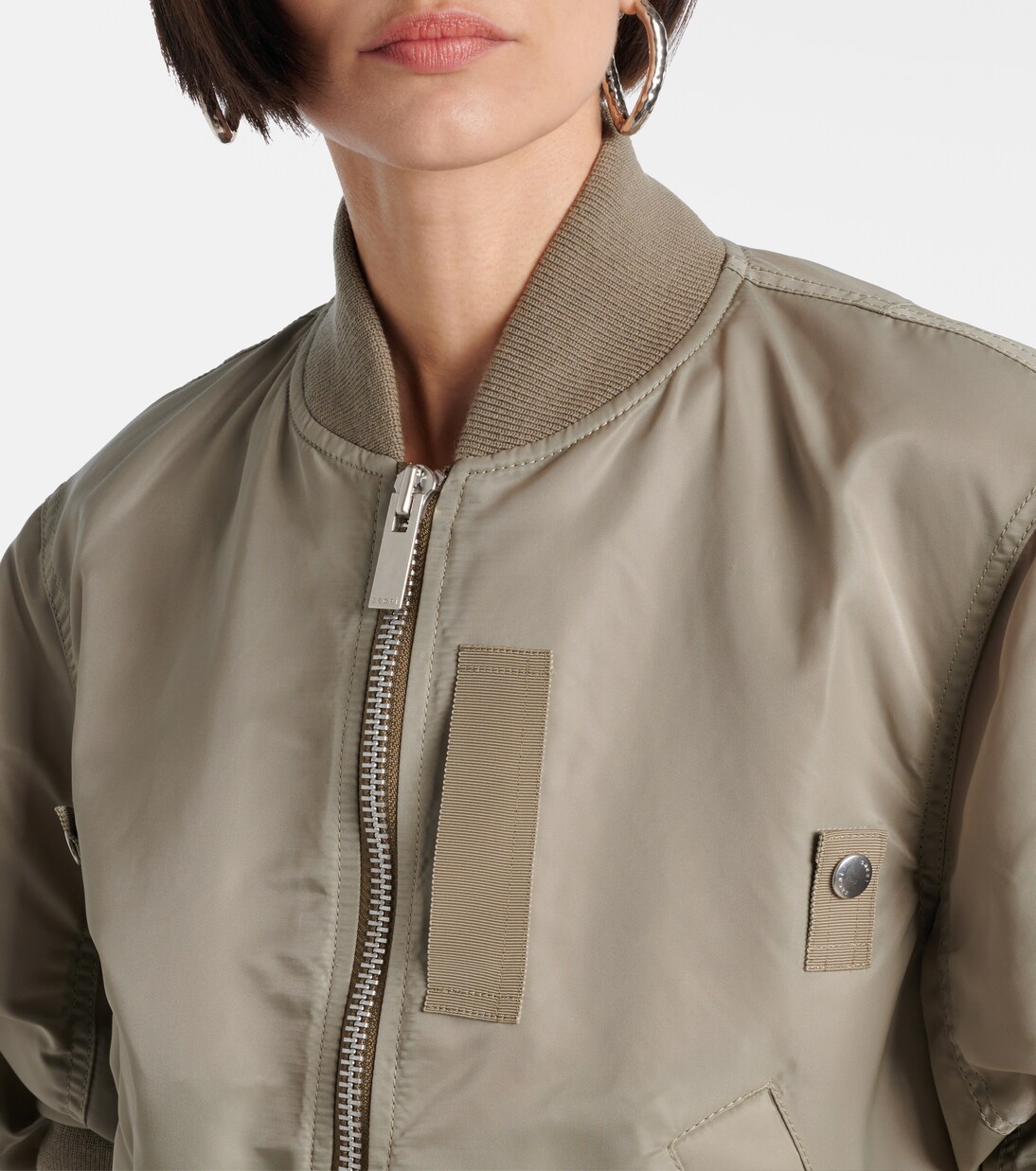 Cropped bomber jacket | Sacai
